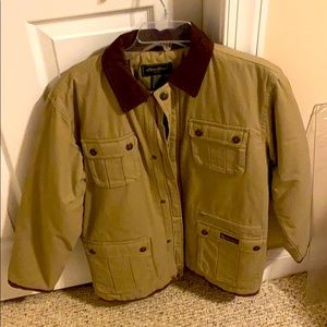 Eddie Bauer khaki Lined jacket